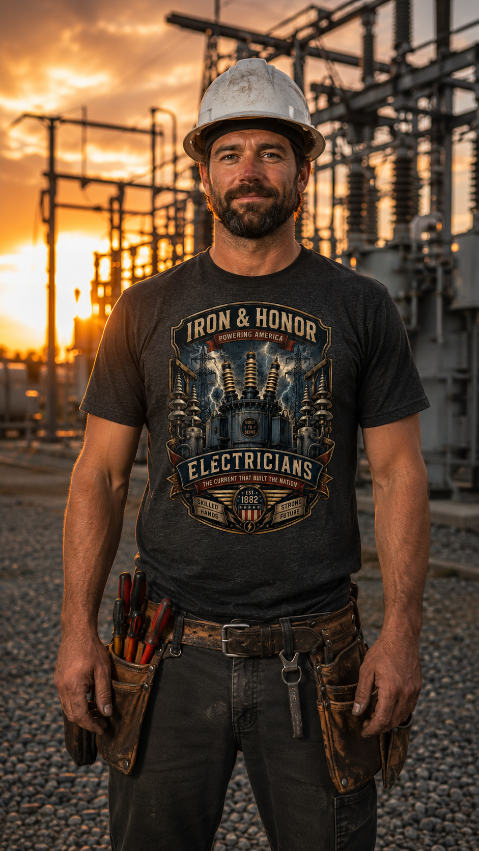 Electrician T-Shirt | Powering America