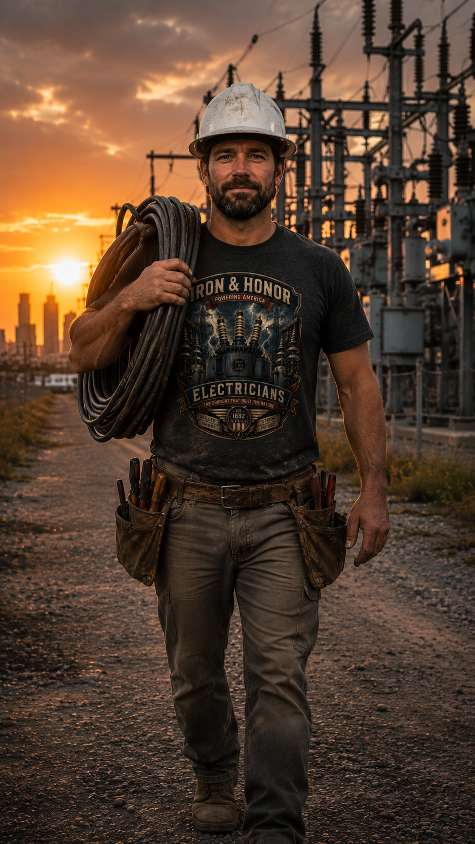 Electrician T-Shirt | Powering America