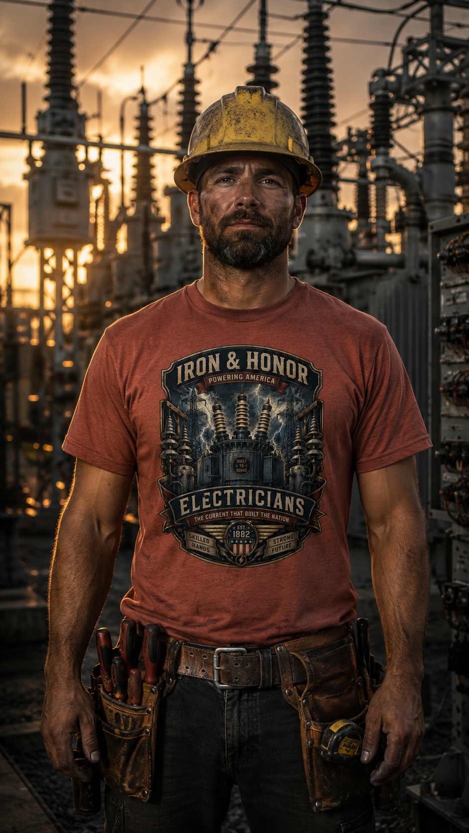 Electrician T-Shirt | Powering America