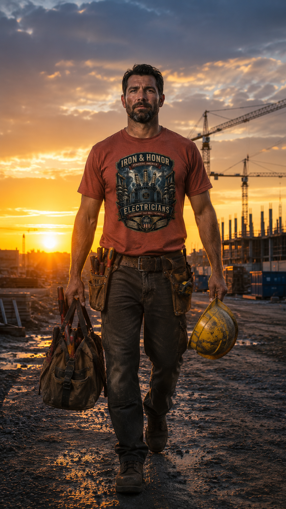 Electrician T-Shirt | Powering America