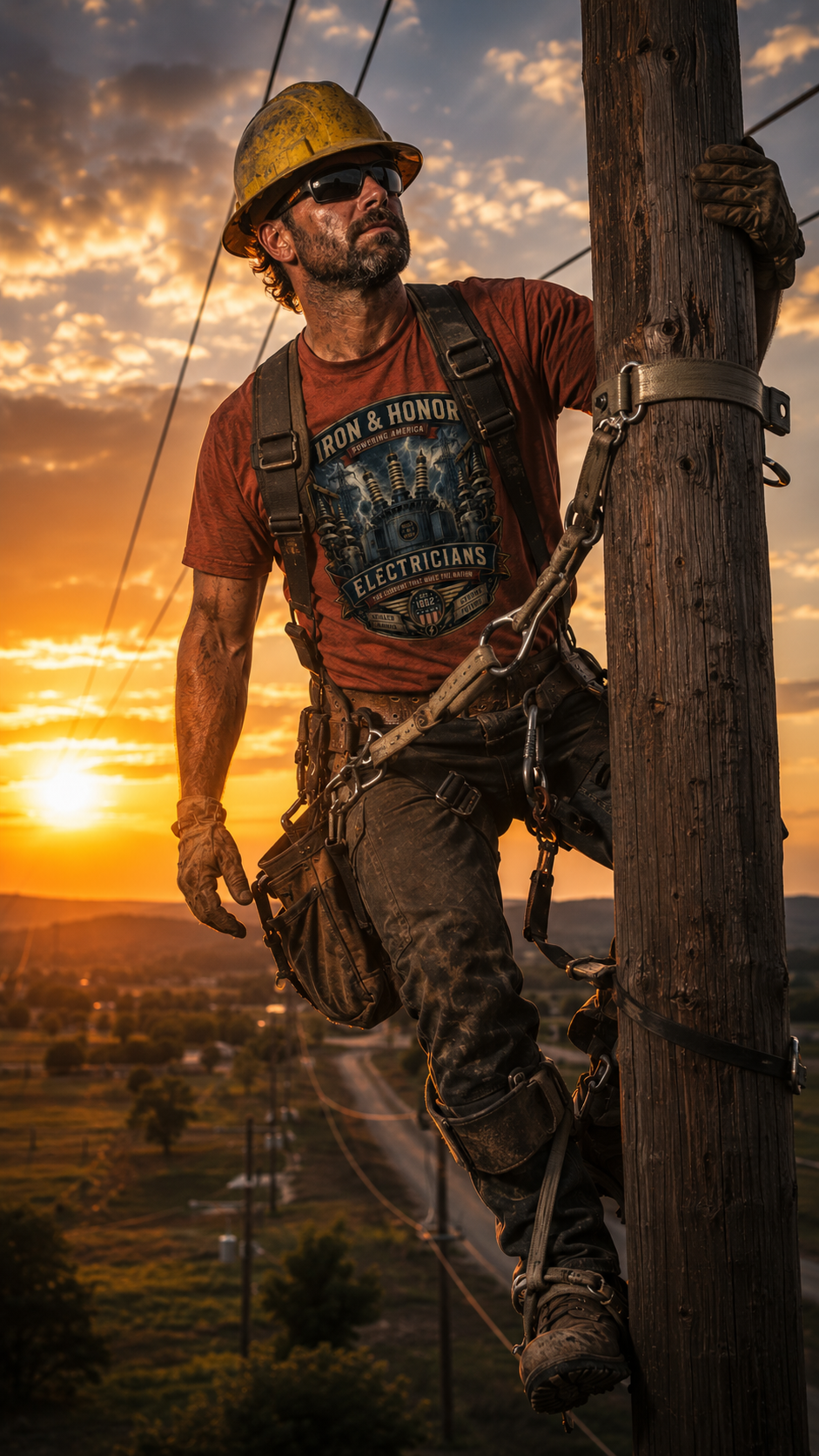 Electrician T-Shirt | Powering America