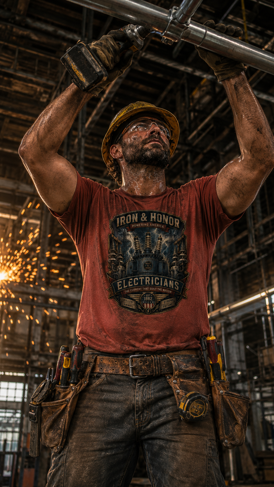 Electrician T-Shirt | Powering America