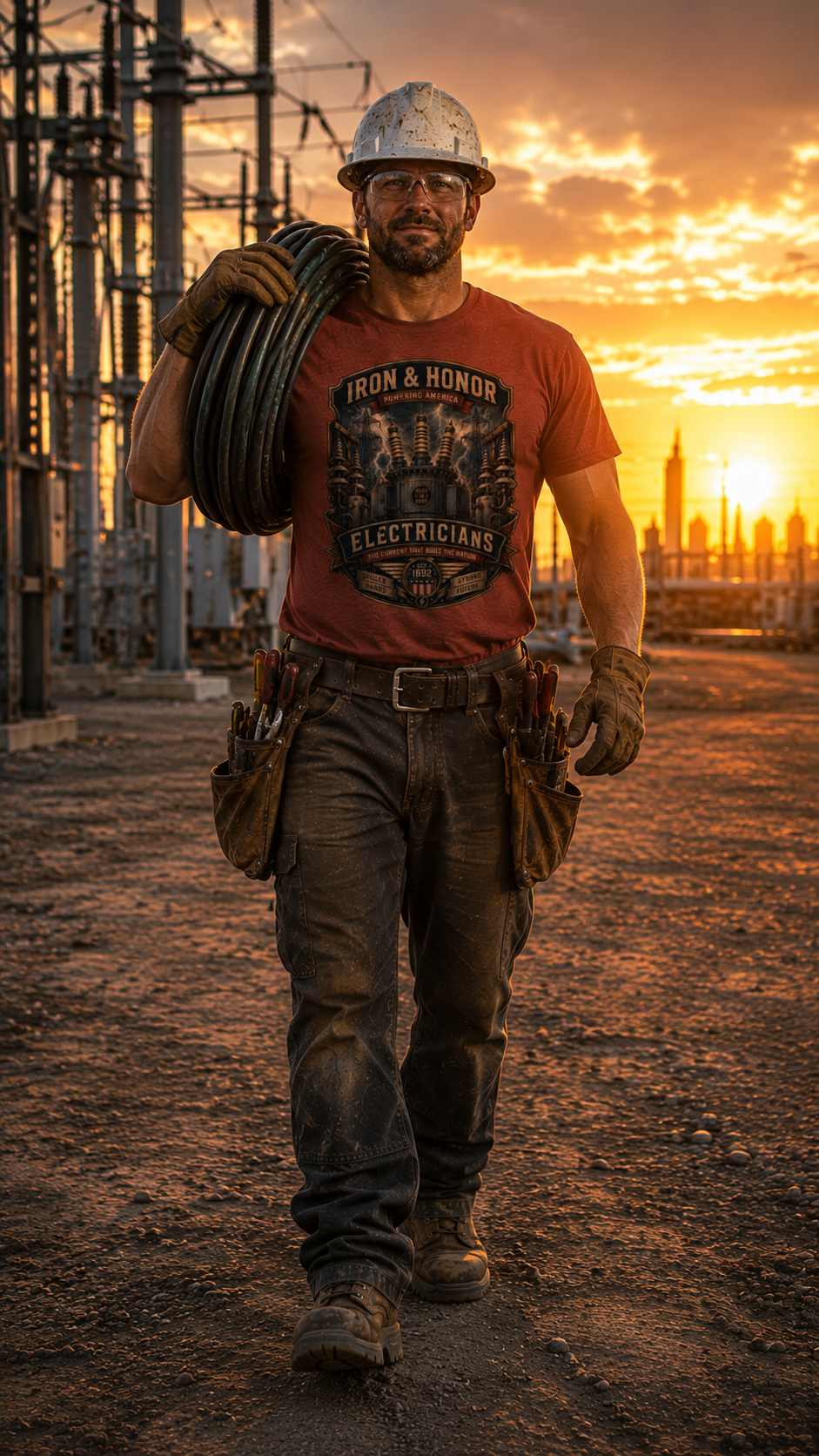 Electrician T-Shirt | Powering America