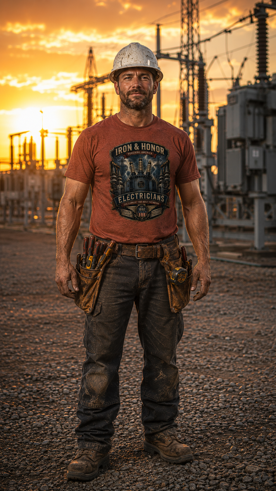 Electrician T-Shirt | Powering America